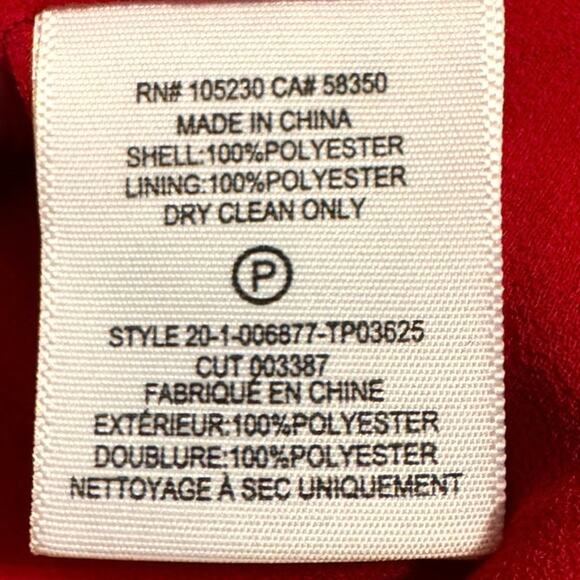 Joie Eleora Women's Red Fringed Cutout V-Neck Sleeveless Blouse Tops Size XL NWT - Picture 7 of 9